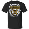 Colorful Earthquake Art Boston Bruins T Shirt