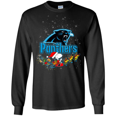 Snoopy Christmas Carolina Panthers T Shirts