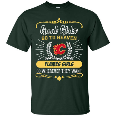 Good Girls Go To Heaven Calgary Flames Girls T Shirts