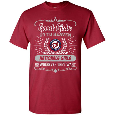 Good Girls Go To Heaven Washington Nationals Girls T Shirts