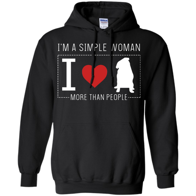 I'm A Simple Woman - Pug T Shirts