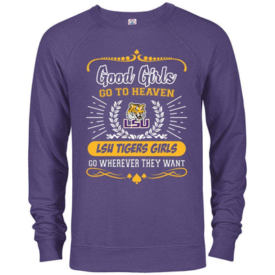 Good Girls Go To Heaven LSU Tigers Girls T Shirts