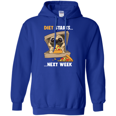 Diet Starts Next Week Pug T Shirts