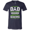 Proud Of Dad Of An Awesome Daughter Seattle Seahawks T Shirts