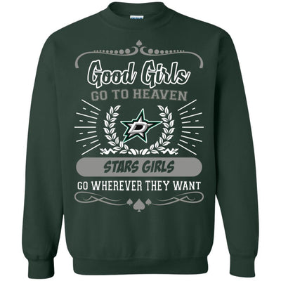 Good Girls Go To Heaven Dallas Stars Girls T Shirts