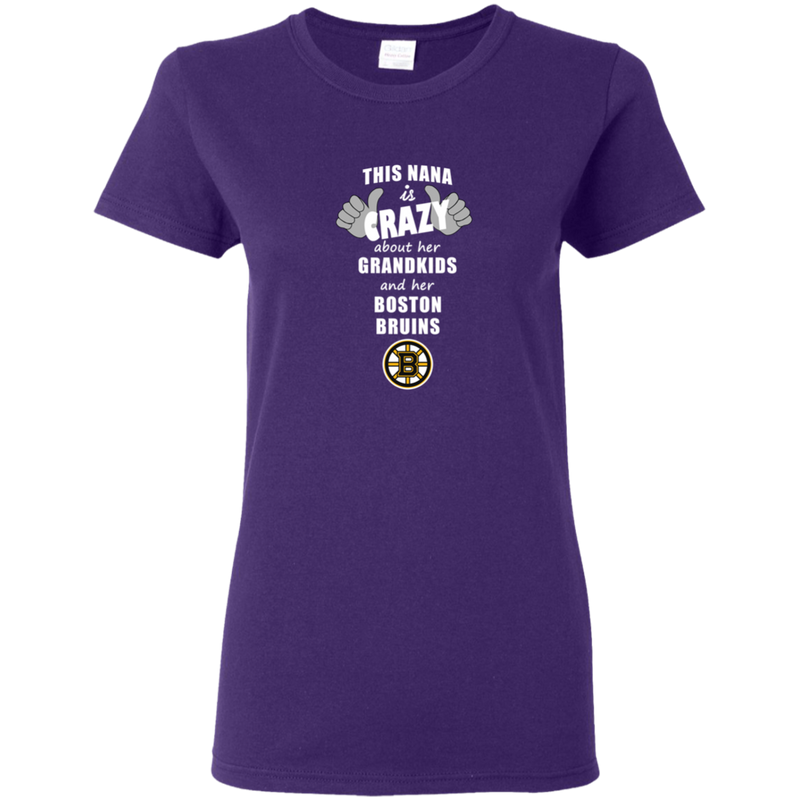 This Nana Is Crazy About Her Grandkids And Her Boston Bruins T Shirts