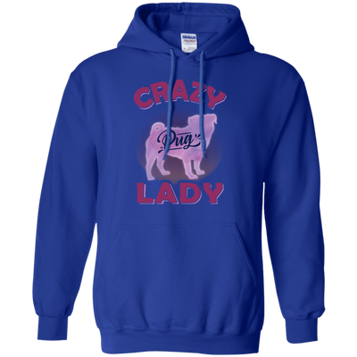 Crazy Pug Lady T Shirts