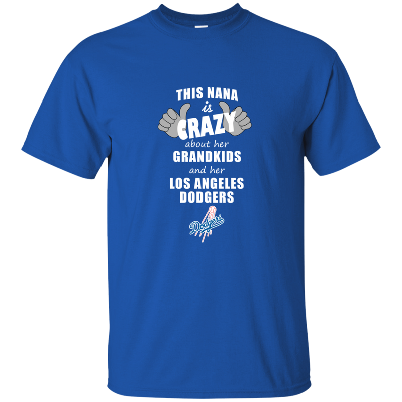 This Nana Is Crazy About Her Grandkids And Her Los Angeles Dodgers T Shirts