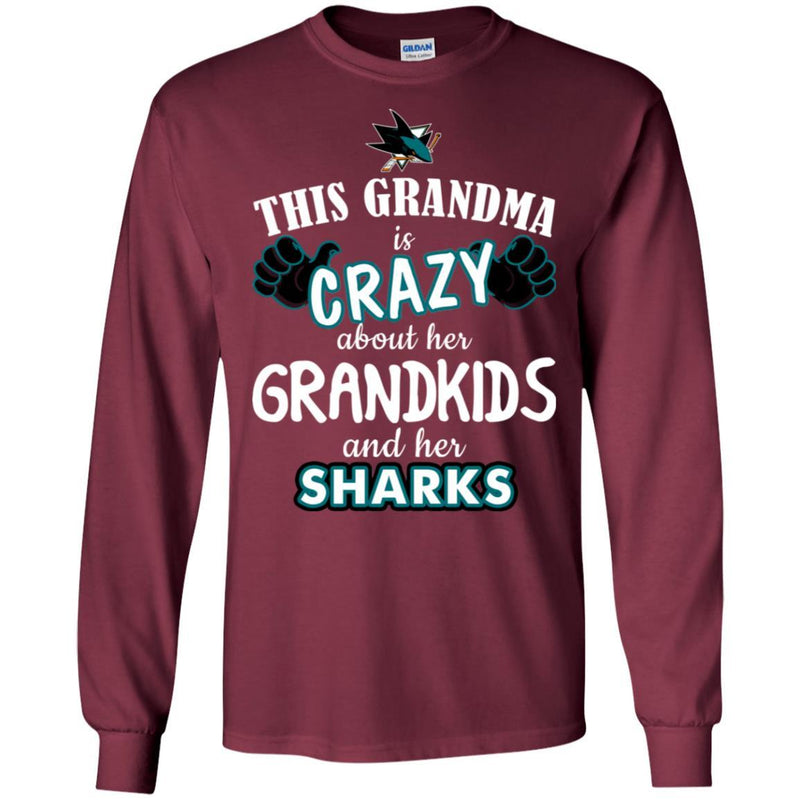 This Grandma Is Crazy About Her Grandkids And Her San Jose Sharks T Shirt
