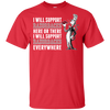 I Will Support Everywhere Arkansas Razorbacks T Shirts