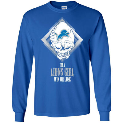 Detroit Lions Girl Win Or Lose T Shirts