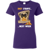 Diet Starts Next Week Pug T Shirts