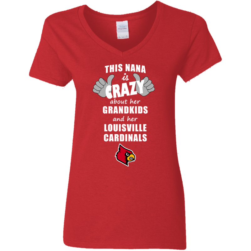 This Nana Is Crazy About Her Grandkids And Her Louisville Cardinals T Shirts