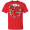 Colorful Earthquake Art Calgary Flames T Shirt