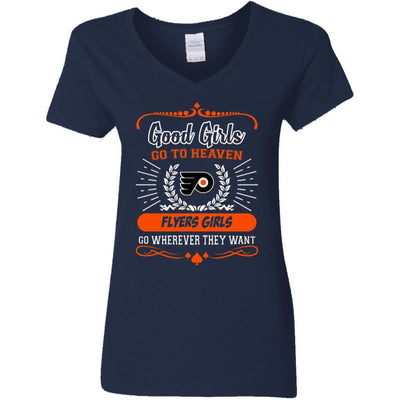 Good Girls Go To Heaven Philadelphia Flyers Girls T Shirts