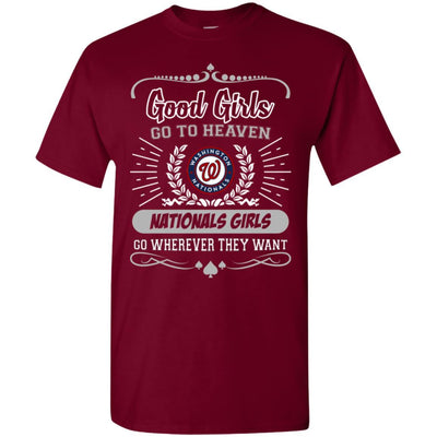 Good Girls Go To Heaven Washington Nationals Girls T Shirts