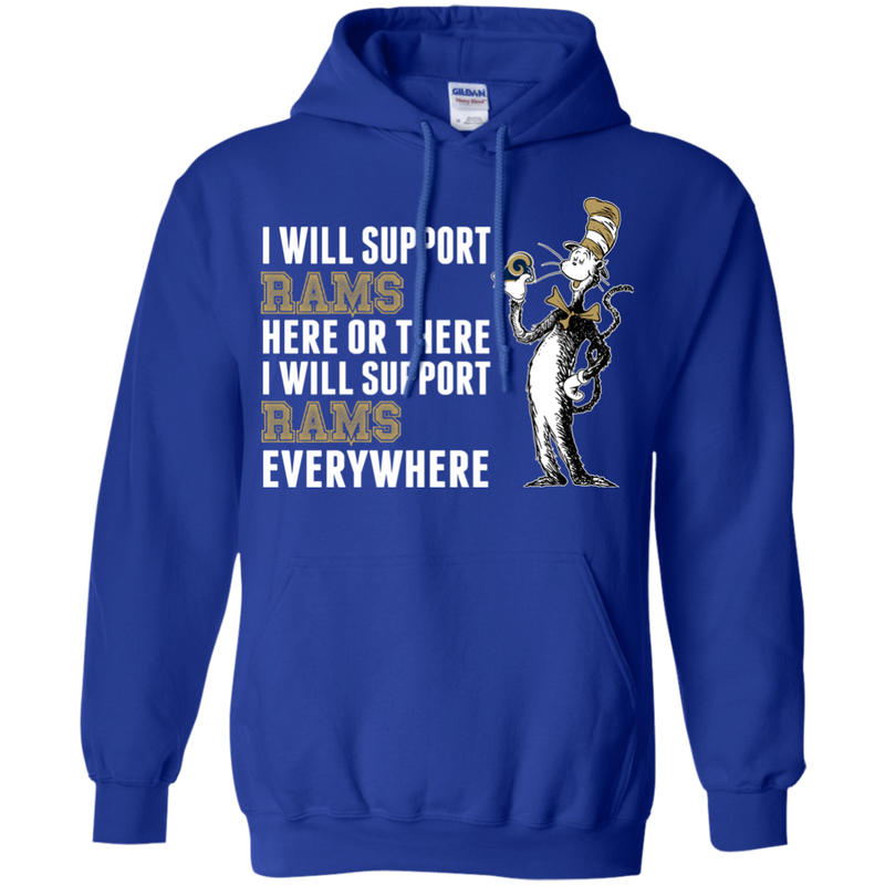 I Will Support Everywhere Los Angeles Rams T Shirts