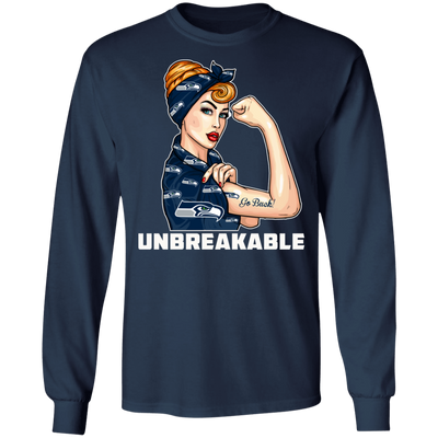 Beautiful Girl Unbreakable Go Seattle Seahawks T Shirt