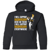 I Will Support Everywhere Washington Redskins T Shirts