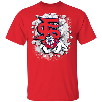 Colorful Earthquake Art Fresno State Bulldogs T Shirt