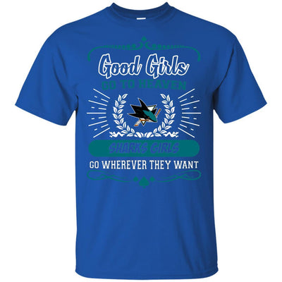 Good Girls Go To Heaven San Jose Sharks Girls T Shirts