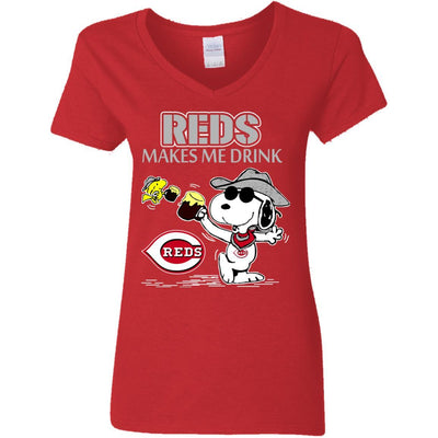 Cincinnati Reds Makes Me Drinks T Shirt