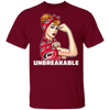 Beautiful Girl Unbreakable Go Carolina Hurricanes T Shirt