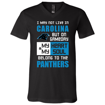 My Heart And My Soul Belong To The Carolina Panthers T Shirts