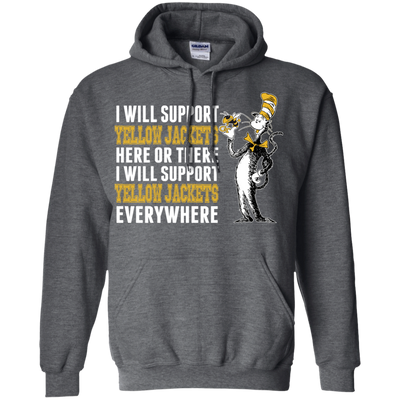 I Will Support Everywhere Georgia Tech Yellow Jackets T Shirts