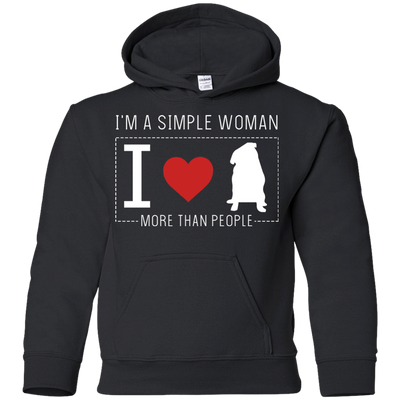 I'm A Simple Woman - Pug T Shirts