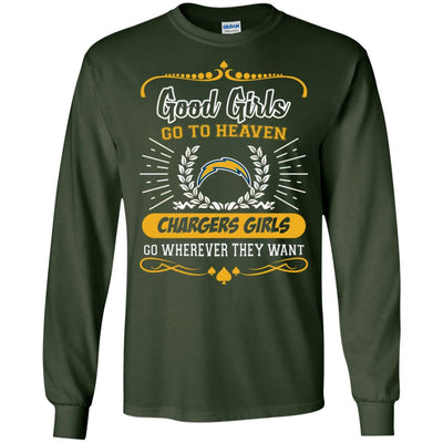 Good Girls Go To Heaven Los Angeles Chargers Girls T Shirts