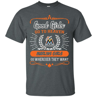 Good Girls Go To Heaven Miami Marlins Girls T Shirts