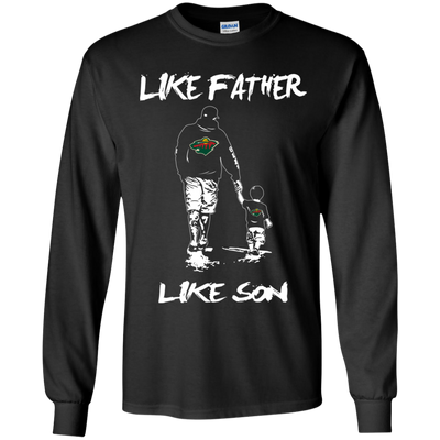 Happy Like Father Like Son Minnesota Wild T Shirts