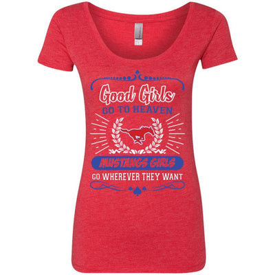 Good Girls Go To Heaven SMU Mustangs Girls T Shirts