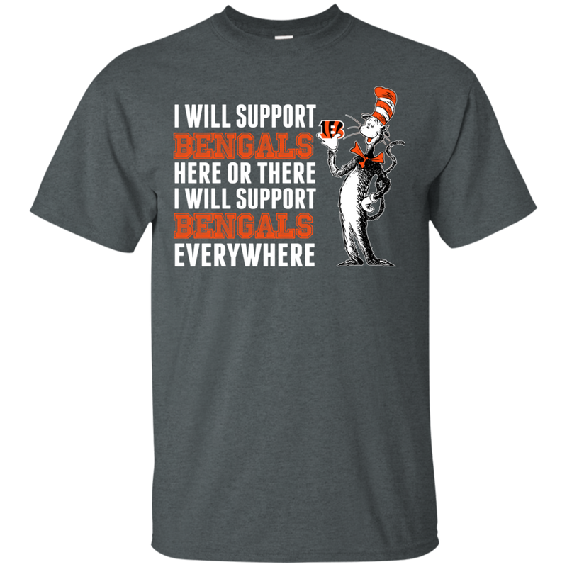I Will Support Everywhere Cincinnati Bengals T Shirts