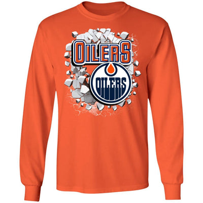 Colorful Earthquake Art Edmonton Oilers T Shirt