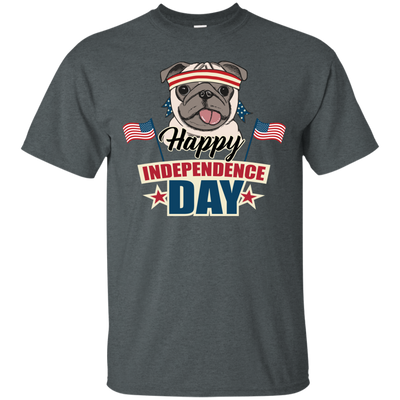 Happy Independence Day Pug T Shirts V2