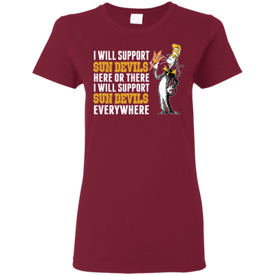 I Will Support Everywhere Arizona State Sun Devils T Shirts