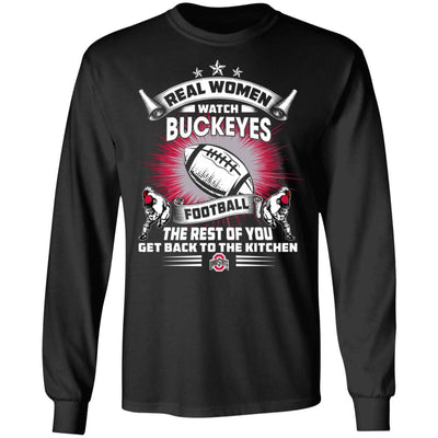 Funny Gift Real Women Watch Ohio State Buckeyes T Shirt