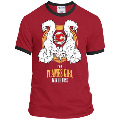 Calgary Flames Girl Win Or Lose T Shirts