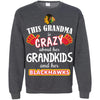 Funny This Grandma Is Crazy About Her Grandkids And Her Blackhawks T Shirts