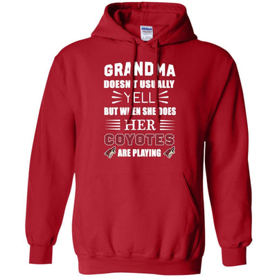 Grandma Doesn't Usually Yell Arizona Coyotes T Shirts