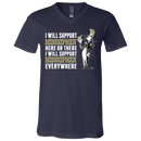 I Will Support Everywhere Navy Midshipmen T Shirts