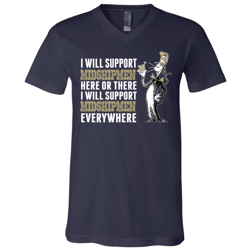 I Will Support Everywhere Navy Midshipmen T Shirts
