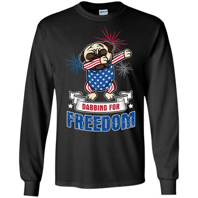 Dabbing For Freedom Pug T Shirts