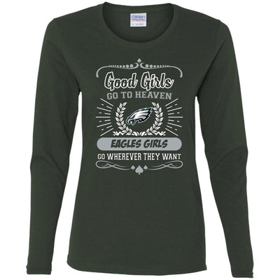 Good Girls Go To Heaven Philadelphia Eagles Girls T Shirts