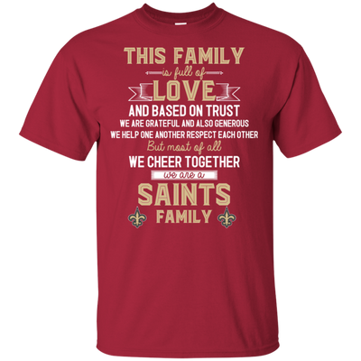 We Are A New Orleans Saints Family T Shirt