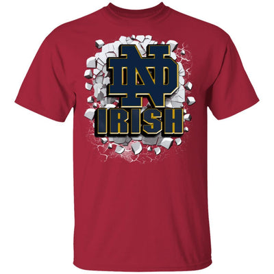 Colorful Earthquake Art Notre Dame Fighting Irish T Shirt