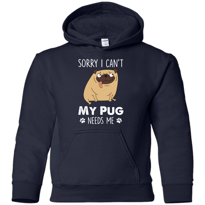 Nice Pug T Shirts - My Pug Needs Me, is a cool gift for your friends