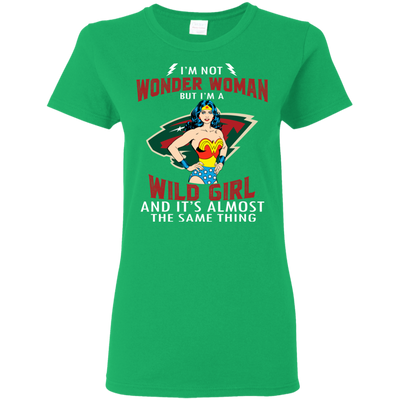 I'm Not Wonder Woman Minnesota Wild T Shirts